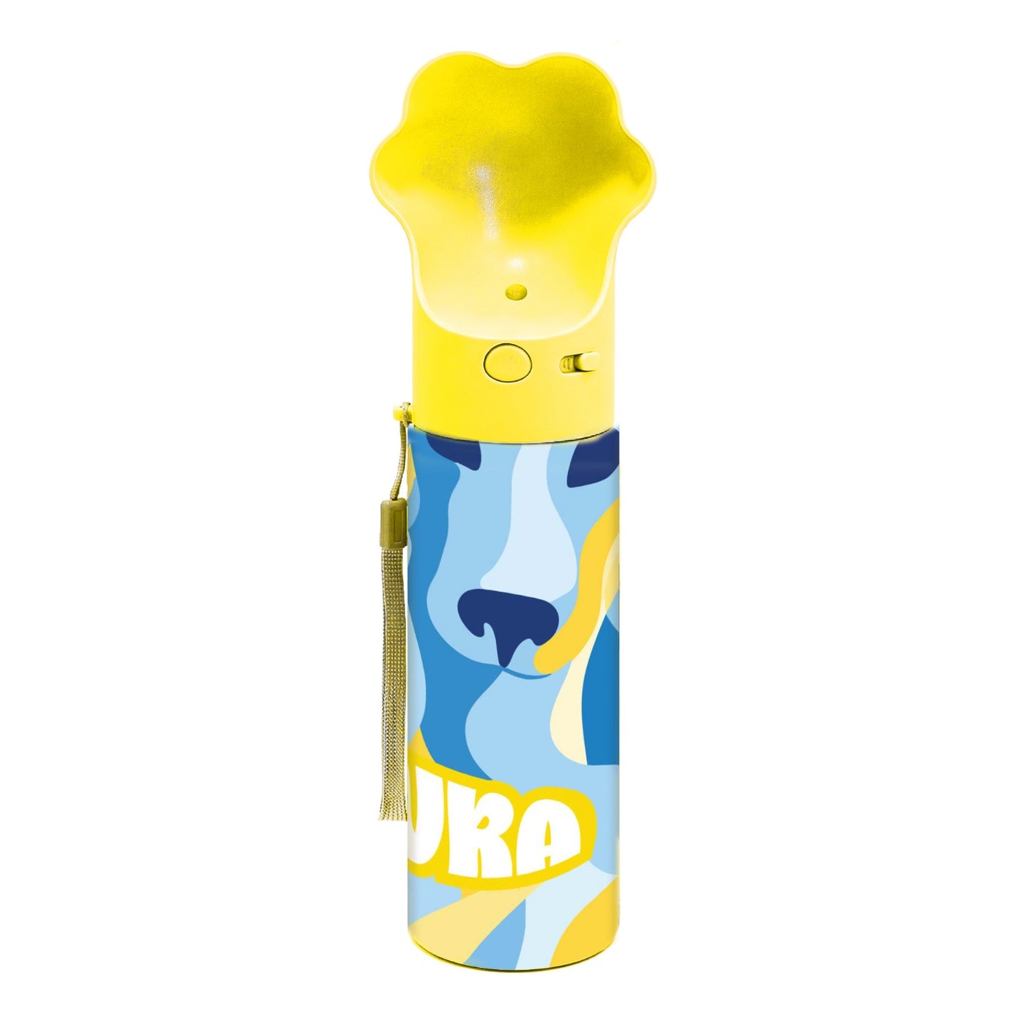 PAWRA – 18oz/530ml Premium Double Wall/Insulated Stainless Steel Dog Water Bottle With Carry Bag| Leak-Proof, Zero Waste, All-Season