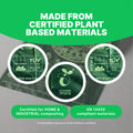 LOVABLE LIVINGS 100% Compostable & Fully Biodegradable Dog Poop Bags - Green - unscented