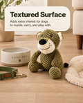 Leo the Lounge Lion Plush Dog Toy – Soft Squeaky Lion Toy for Dogs with Bubble Plush Texture & PP Cotton Filling – Cute Cuddly Dog Toy for Gentle Chewing, Carrying, Fetching & Indoor Play