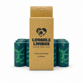 Lovable Livings Sample Pack Unscented Compostable Dog Poop Bags – 56 Bags, Cornstarch-Based, 18 Micron Thick, Leak-Proof, Eco-Friendly Pet Waste Bags - Test it Before Full Pack Purchase