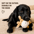LOVABLE LIVINGS Squeaky Plush Dog Toy for Medium & Large Dogs – Soft Textured Cuddly Dog Toy with Built-In Squeaker – Durable Interactive Play & Comfort Toy