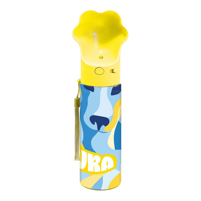 PAWRA – 18oz/530ml Premium Double Wall/Insulated Stainless Steel Dog Water Bottle With Carry Bag| Leak-Proof, Zero Waste, All-Season