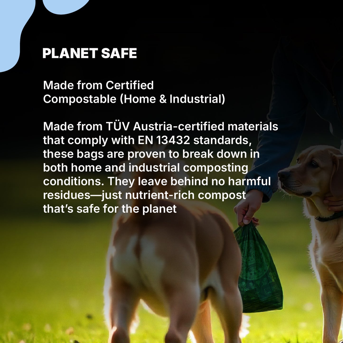 LOVABLE LIVINGS Compostable Poop Bags - Green - unscented
