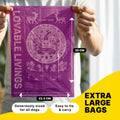 LOVABLE LIVINGS  100% Compostable & Fully Biodegradable Dog Poop Bags - Purple - Lavender scented