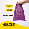 LOVABLE LIVINGS  100% Compostable & Fully Biodegradable Dog Poop Bags - Purple - Lavender scented