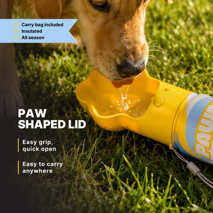 Insulated Dog Water Bottle - Yellow #Yellow