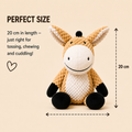 LOVABLE LIVINGS Squeaky Plush Dog Toy for Medium & Large Dogs – Soft Textured Cuddly Dog Toy with Built-In Squeaker – Durable Interactive Play & Comfort Toy