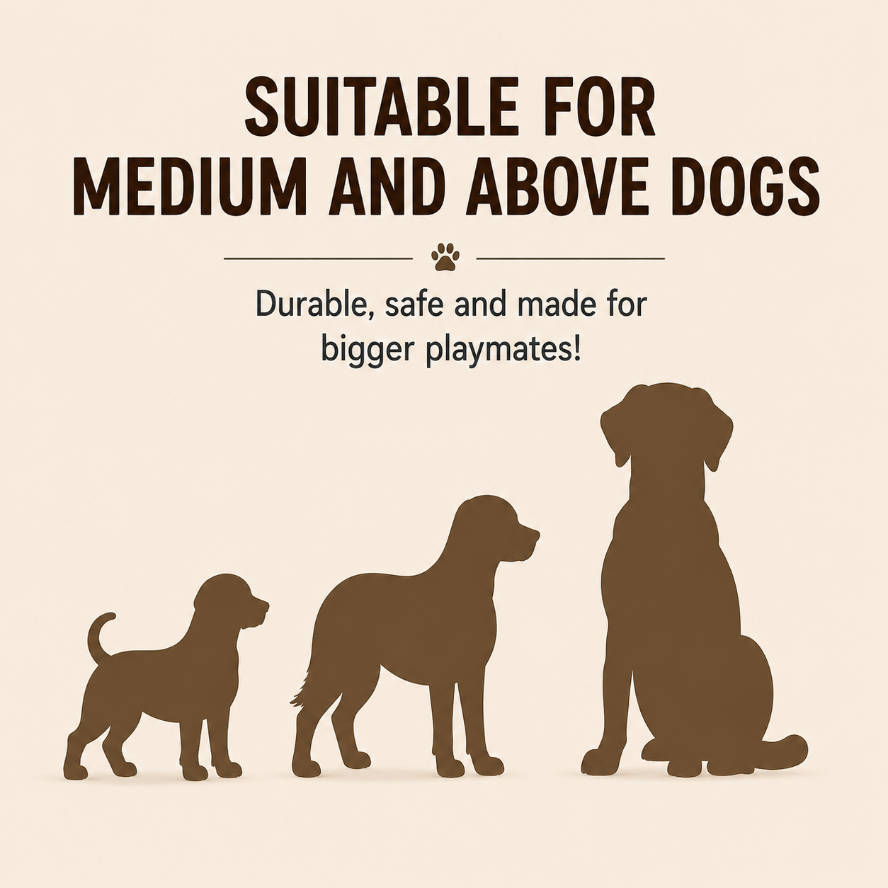 LOVABLE LIVINGS Squeaky Plush Dog Toy for Medium & Large Dogs – Soft Textured Cuddly Dog Toy with Built-In Squeaker – Durable Interactive Play & Comfort Toy