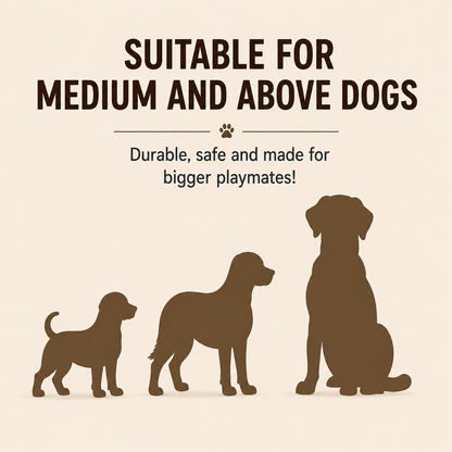 LOVABLE LIVINGS Squeaky Plush Dog Toy for Medium & Large Dogs – Soft Textured Cuddly Dog Toy with Built-In Squeaker – Durable Interactive Play & Comfort Toy