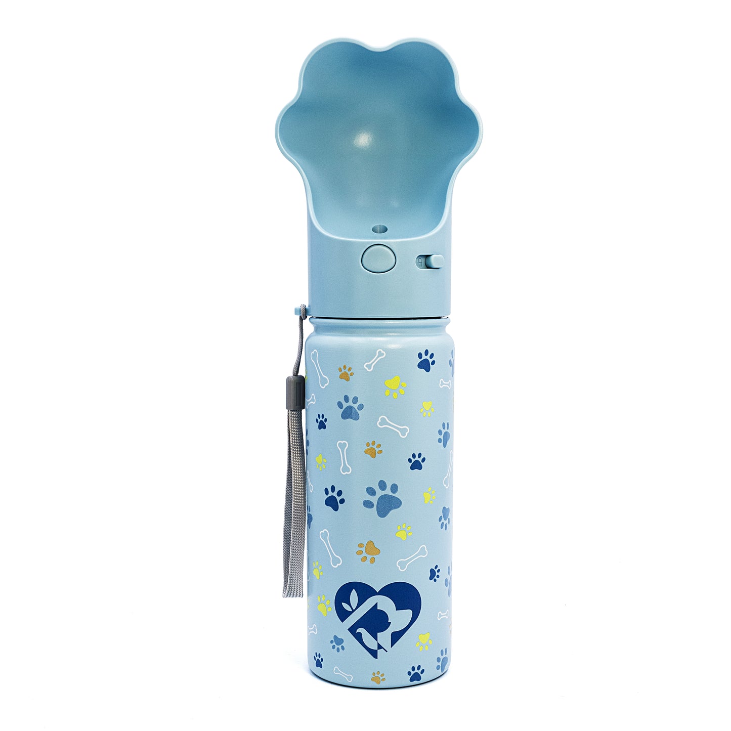 PAWRA – 18oz Premium Double Wall Stainless Steel Dog Water Bottle | Leak-Proof, Zero Waste, All-Season
