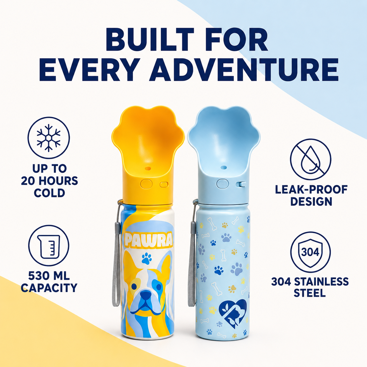 PAWRA Gift Set — Insulated Bottle & Plush Toy Bundle