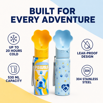 PAWRA Gift Set — Insulated Bottle & Plush Toy Bundle